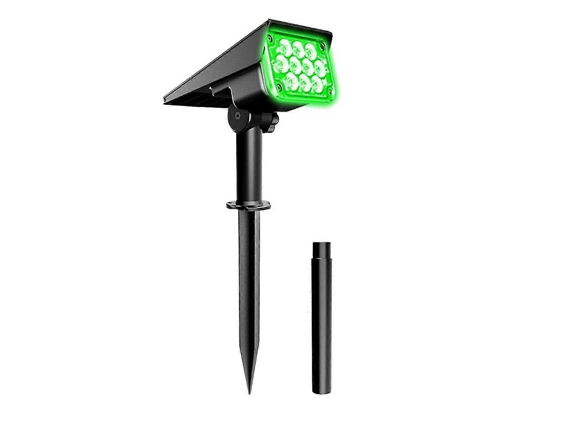 Holofote Solar, Luz Solar De Jardim Ip65, Luz Solar Verde Para Decoração De Pátio, Luz Solar Externa Olysi Shop