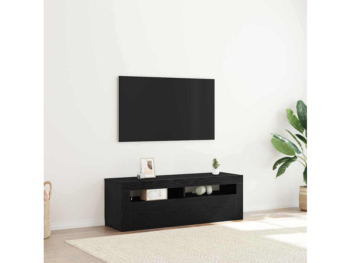 Vidaxl Gabinete Para Tv 120 X 35 X 40 Cm Carvalho Preto