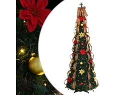 Árvore De Natal Artificial Vidaxl Verde Pvc (210 Cm)