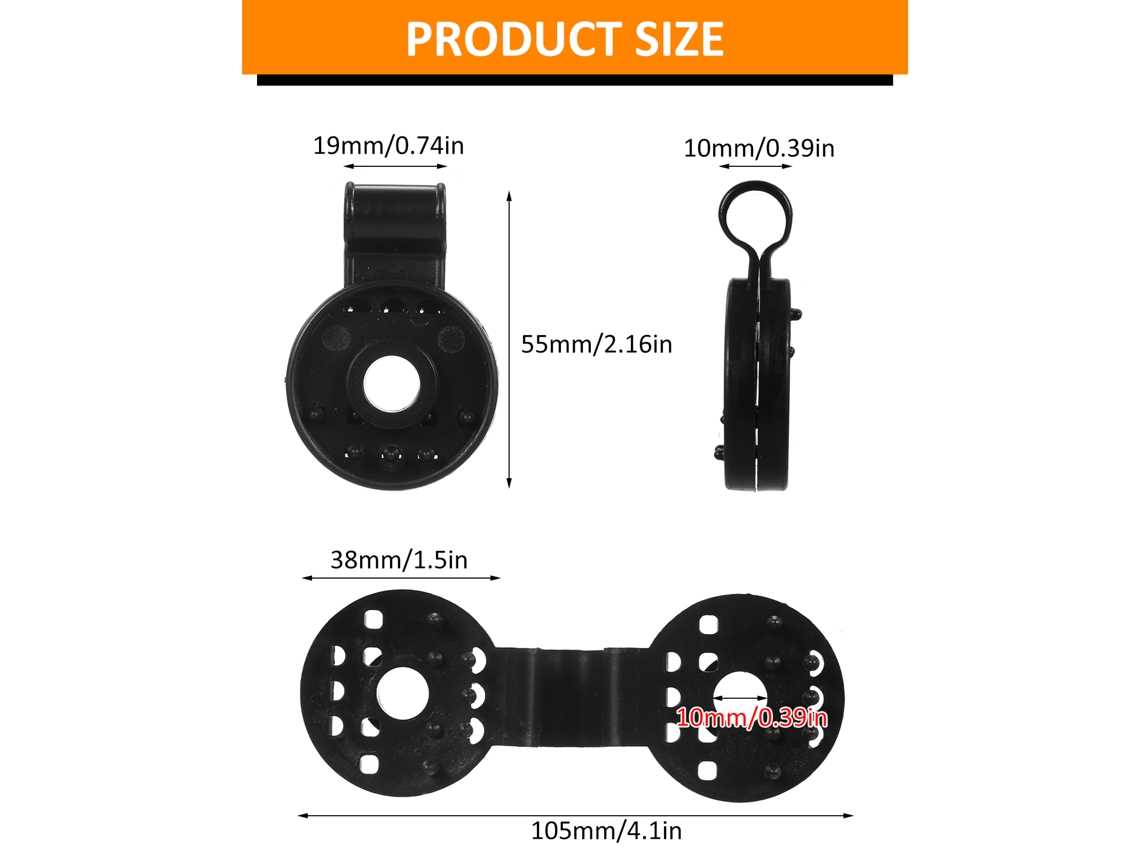 Laxiscreed Clips Para Sombrite De Plástico Com Fecho Pesado E Aperto Seguro