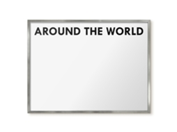 Magnetic Board Around The World For The Living Room Espelharte (80x60 Cm)