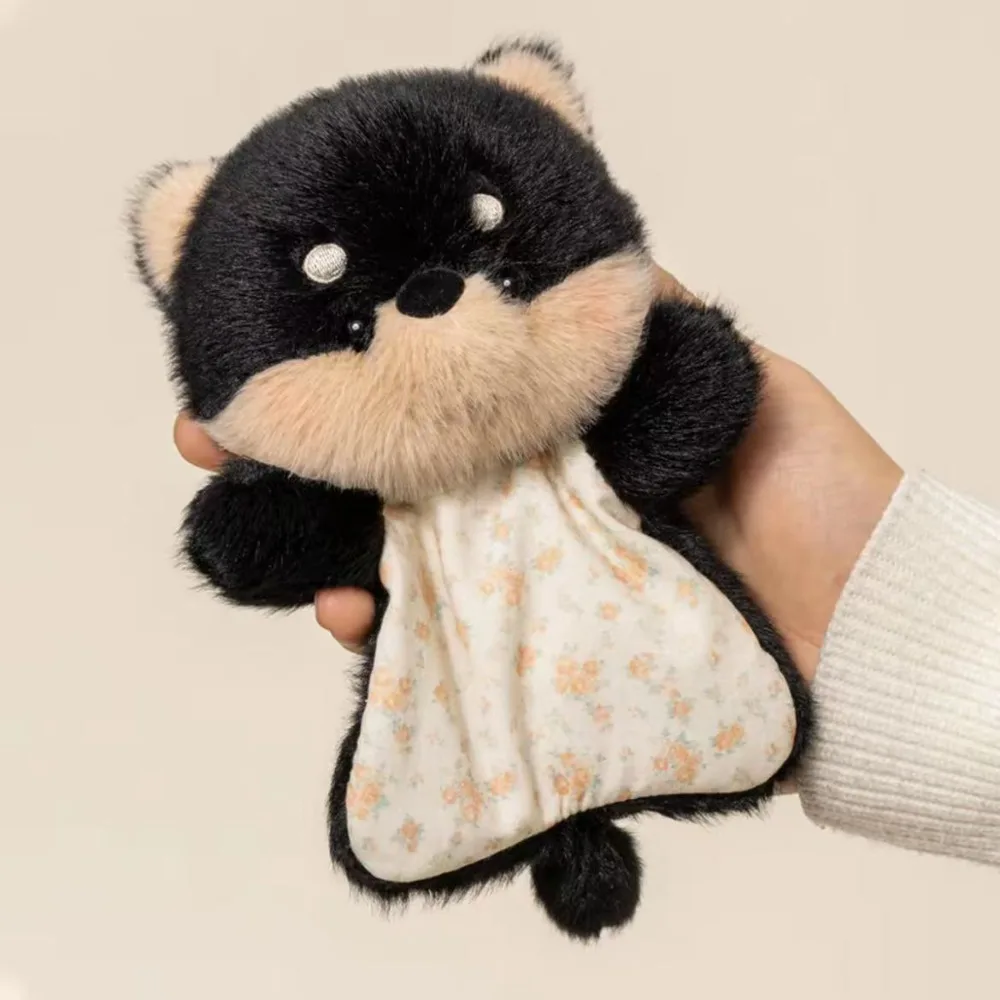 Brinquedo de Pelúcia de Desenho Animado Macio, Fofo e Anti stress MDUG (cachorro Preto)