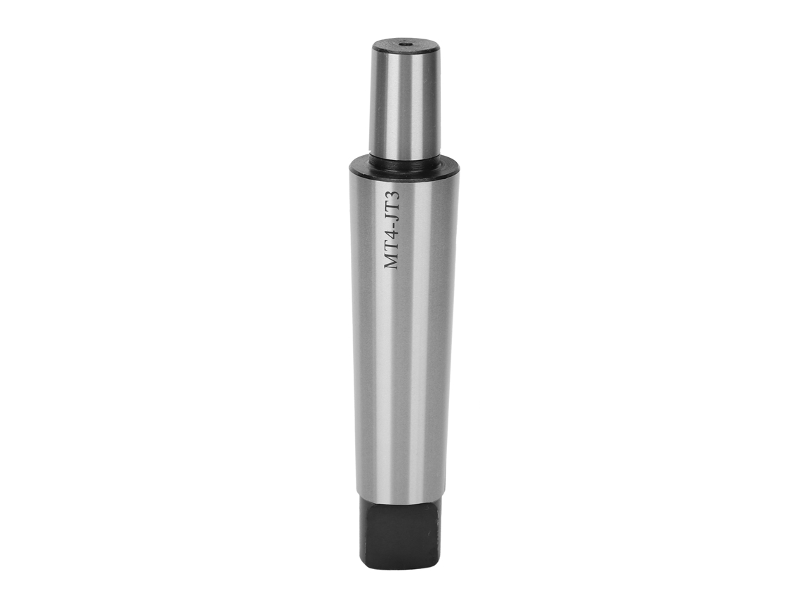 Adaptador de mandril para tornos com encaixe plano MT4-JT3 em aço, acessórios para ferramentas manuais e ferragens.