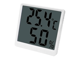 Termômetro De Ambiente Digital, Higrômetro E Mini Medidor De Umidade Com Alta Precisão (°c/°f) Na Cor Branca.