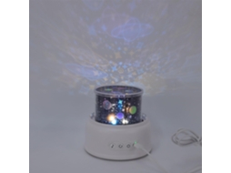 Projetor de luz noturna recarregável com 8 filmes e música para