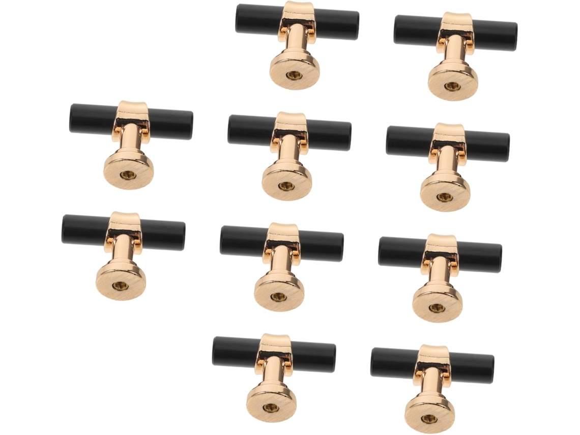 Kallory Conjunto De 10-puxadores E Botões Recartilhados Para Portas Armários, Com Furo Único, Para Cozinha, Gavetas E
