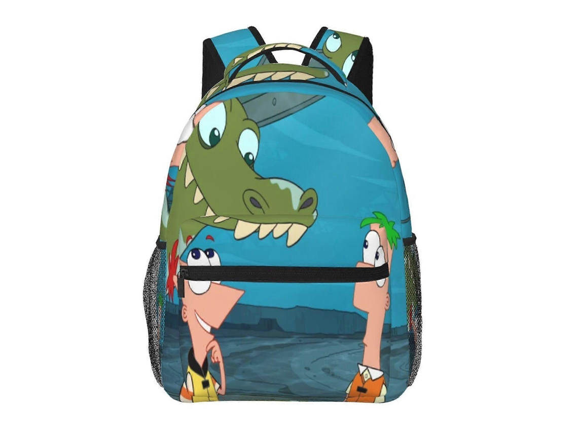 Mochila Phineas E Ferb Para Estudantes, Leve E Estilosa, À Prova Dágua E Com Alça De Ombro Respirável. Olysi Shop