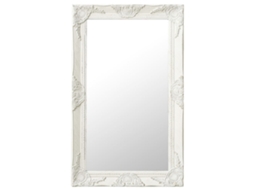 Espelho De Parede Estilo Barroco 50x80 Cm Branco Lovely Home