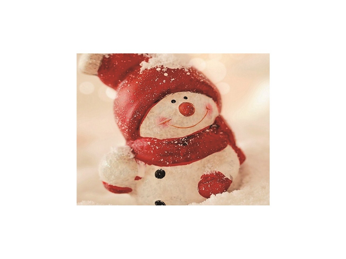 Kit de pintura com diamantes Primerox DIY com carimbo de boneco de neve