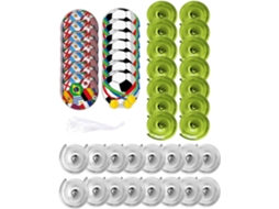 Conjunto de 30 Espirais Decorativas com Tema de Futebol para Festas e Artigos de Festa. SFUSHOS