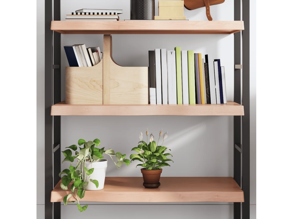 Vidaxl Prateleira De Parede 100x40x(2-6) Cm Carvalho Tratado Castanho