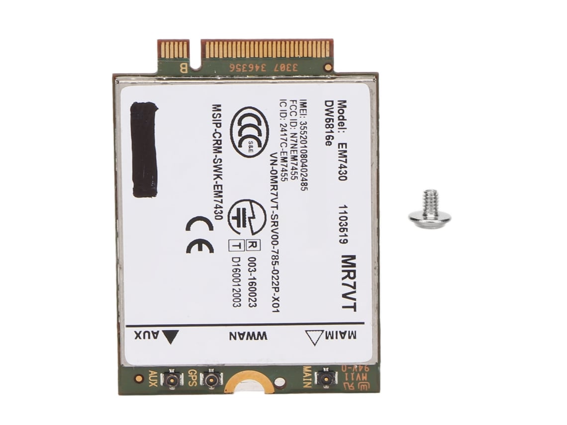 Placa De Rede M.2 4g Lte 300mbps Para Notebooks Dell Aquaforge