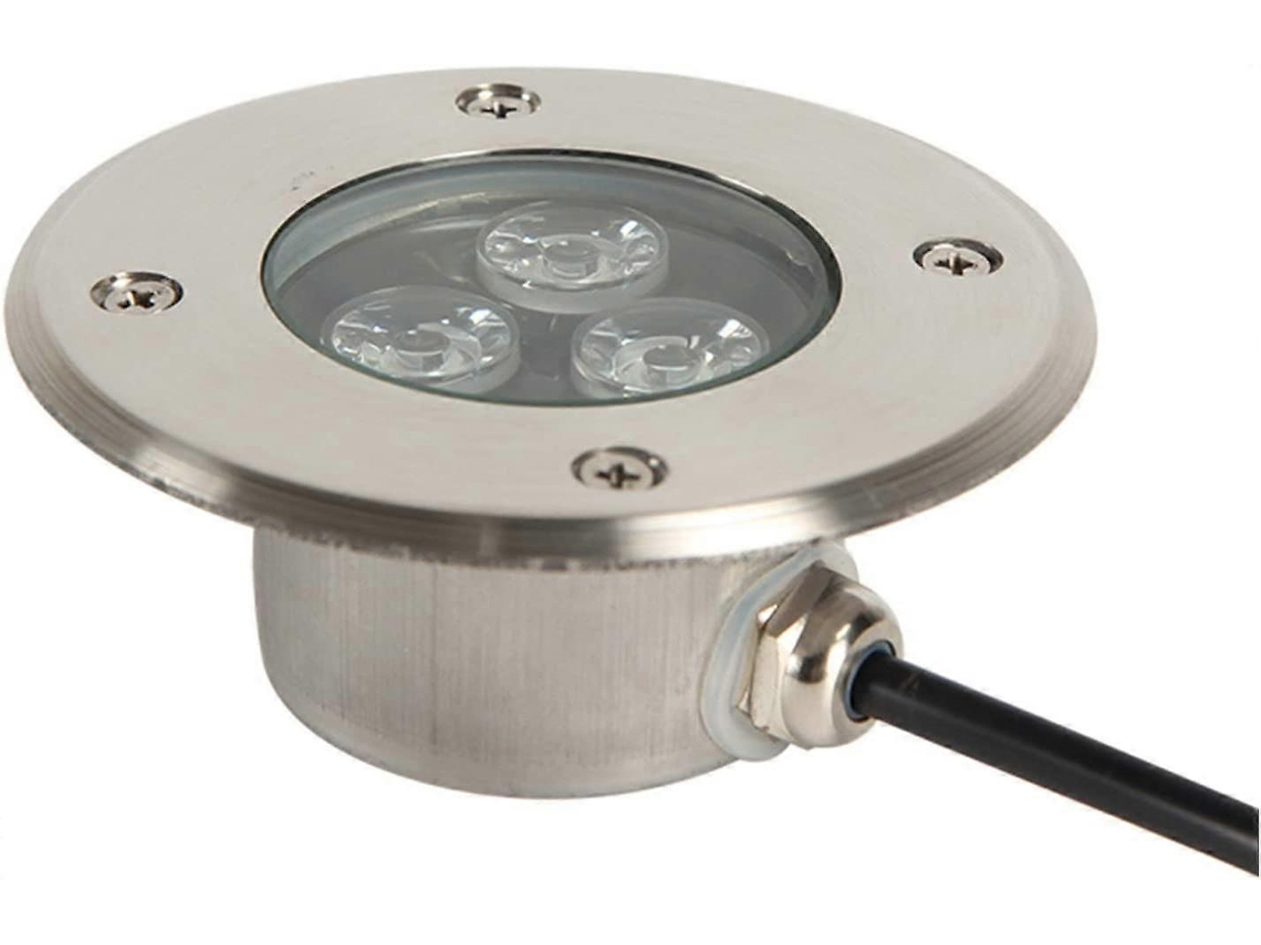 Rebe foco Empotrado Led Exterior Terraza Delgado 3w Ip68 Acero Inoxidable Impermeable para Jardín, Escaleras, Calle