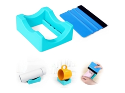 Suporte de Copo Nova Line, silicone, antiderrapante, com espátula de feltro | S/MARCA