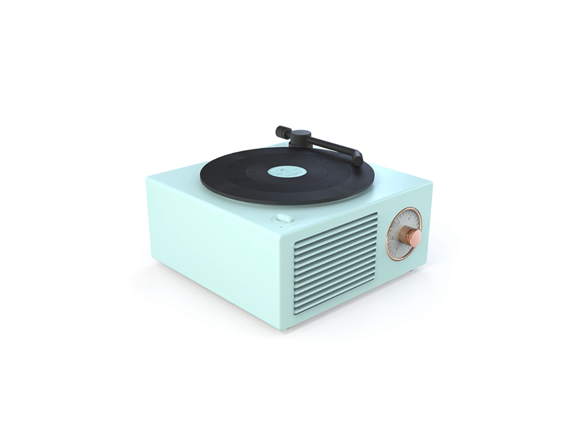 Caixa de Som Mali Bluetooth retrô com tocador de vinil | S/MARCA