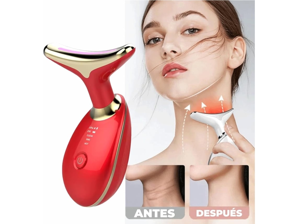 Massageador Facial De Radiofrequência Pulsada Para Redução De Rugas E Firmeza Da Pele (branco)*