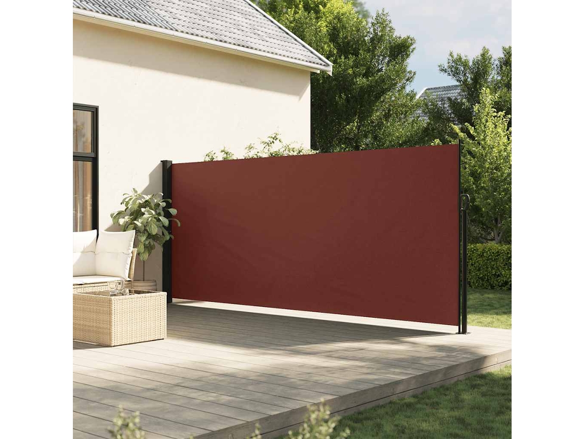 Vidaxl Toldo Lateral Retrátil 180x600 Cm Castanho
