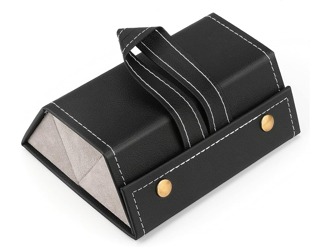 Estojo Portátil para Óculos de Sol, Dobrável e Multifuncional com 3 Compartimentos AQUAFORGE (preto)