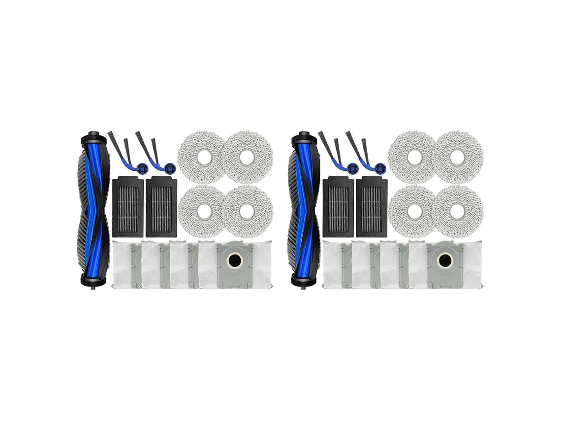 Conjunto De 2 Acessórios Para Ecovacs T30c / T30c Omni: Escova Principal, Filtro Hepa, Pano De Limpeza E Saco Para Pó. Não Compatível Com O Modelo T30