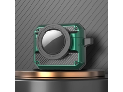 Capa para fones de ouvido AirPods 3 com botão de abertura automática, em TPU + PC, compatível com Airtag. GIECY