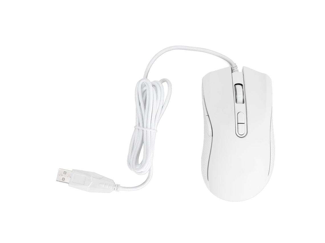 Rato Gamer Com Fio De Dpi Ajustável E Iluminação Colorida