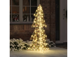 Vidaxl Árvore De Natal 160 Led Branco Quente 150 Cm Pet