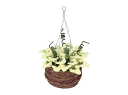 Primerox cesta Suspensa Miniatura em Resina para Casinha de Bonecas 1:12 Acessórios de Decoração