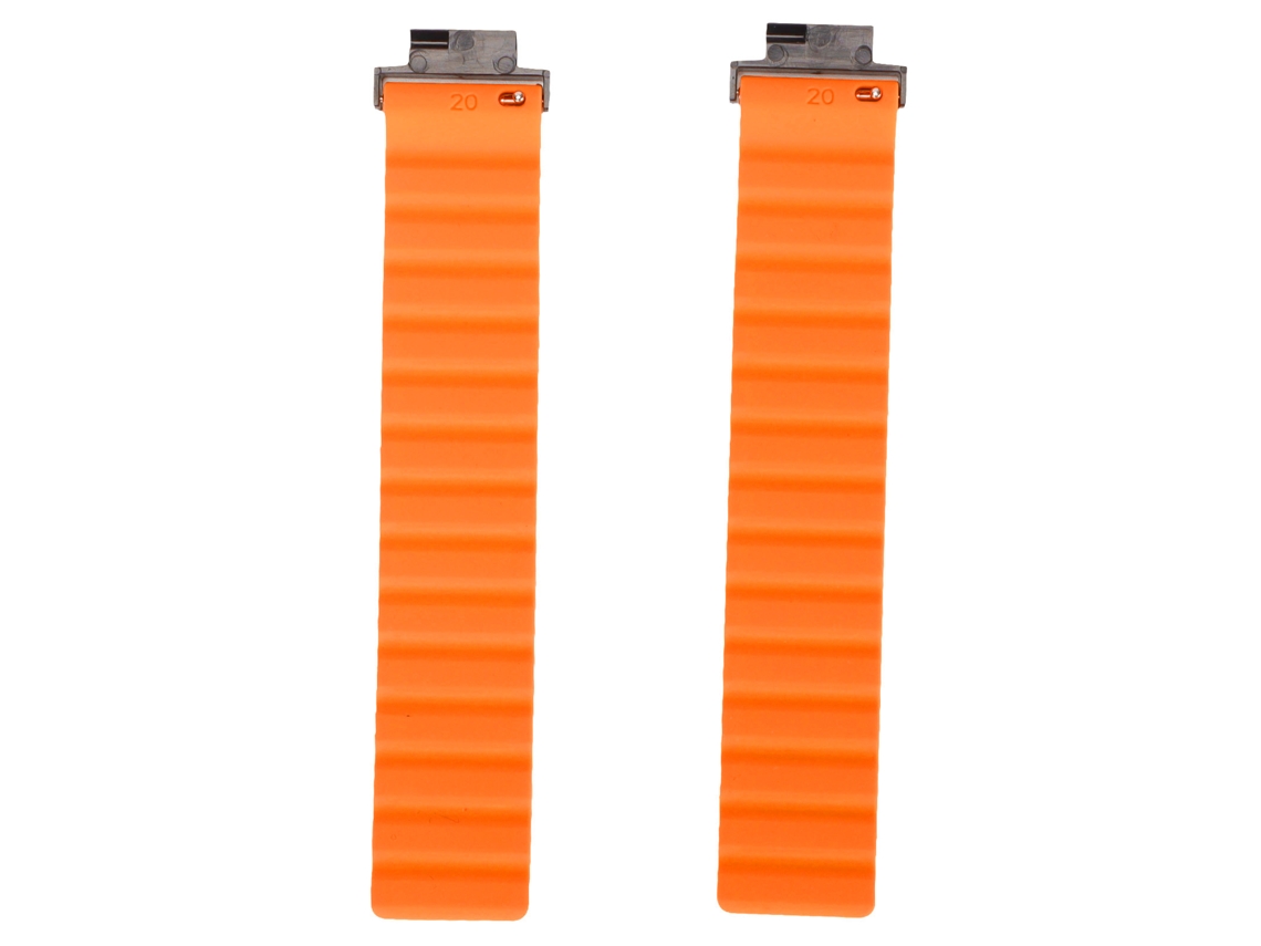 Mali cinto de Relógio Magnético Ajustável de Silicone Macio e Respirável para Amazfit Verge Verge Lite Preto Laranja