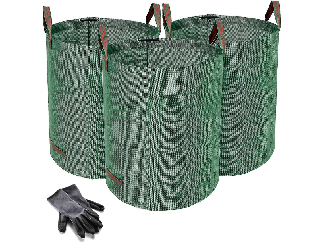 Sacos De Lixo, 272 L, 3 Unidades, Alças, Impermeável, Lurelia