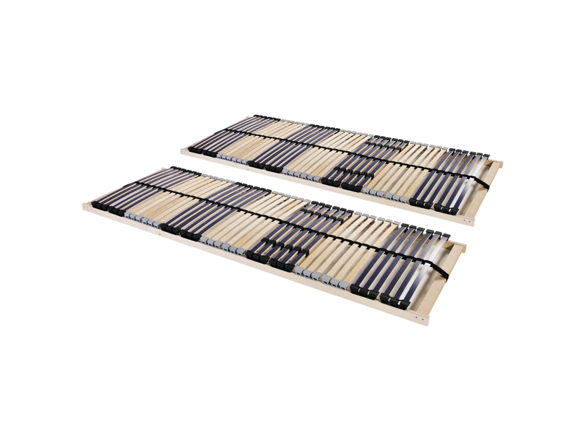 Vidaxl Estrados de Ripas 2 Pcs com 42 Ripas 7 Zonas 70x200 Cm