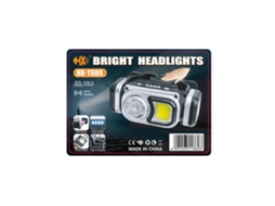 Lanterna De Cabeça Portátil E Recarregável T60sbikight Mini Cob/led Com Sensor Bateria 18650 Integrada Ideal Para Camping Pesca E Camping