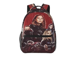 Mochila T10 Black Widow Para Estudantes, Leve E Estilosa, À Prova Dágua E Com Alça De Ombro Ajustável. Loja Olysi