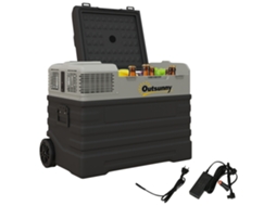 Geladeira de Carro. Mais Legal. Móvel. 56l 20°c a 20°c. 69x43x54cm. Preto/cinza Ge