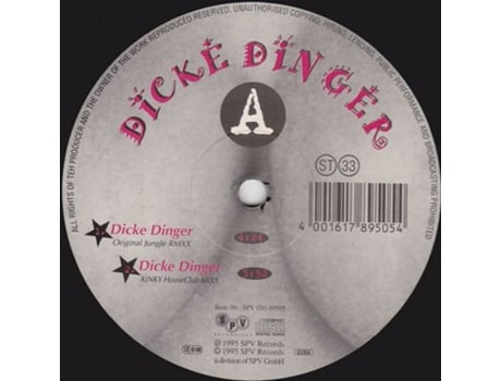 Vinil Dicke Dinger Spv Recordings