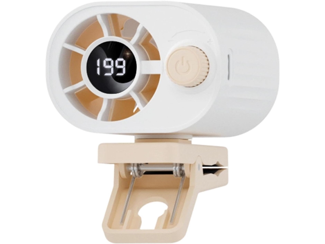 Ventilador Portátil Genérico Com Clipe, Sem Pás, Recarregável Via Usb, Ajustável