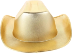 Chapéu De Cowboy Unissex Com Lantejoulas Douradas, Tamanho Único, Leve E Respirável, Ideal Para Mulheres E Festas.