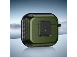Estojo Para Fones De Ouvido Sem Fio Em Tpu + Pc Com Interruptor Magnético Para Airpods 3