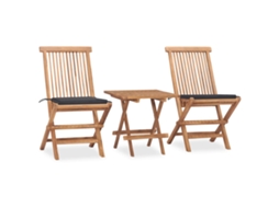 Outdoor Dining Set, Outdoor Dining Sets Vidaxl Antracite Teca (n/a)