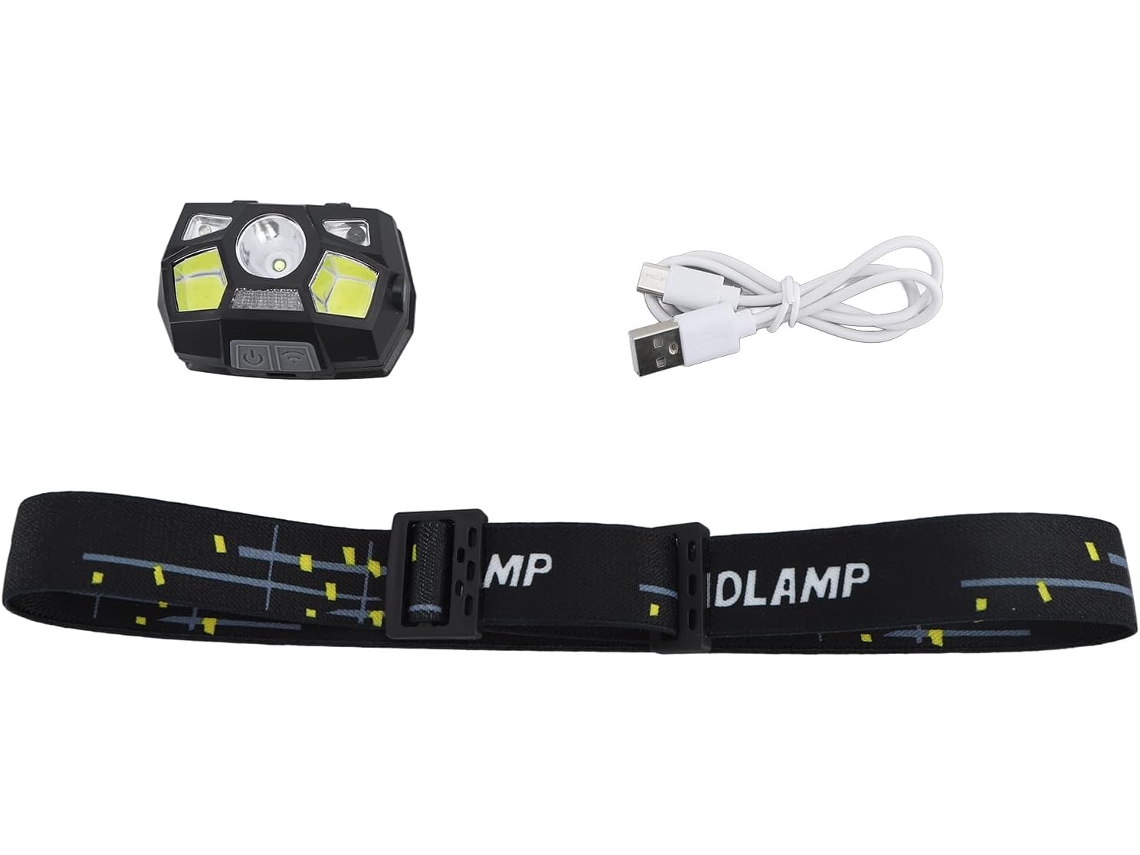 Lanterna De Cabeça Led Super Brilhante Com Sensor Movimento,