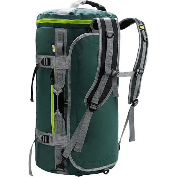 Mochila Esportiva Grande, Tipo Duffel, com Compartimento para Sapatos, Resistente e Impermeável, Verde, 90l, Sd AQUAFORGE