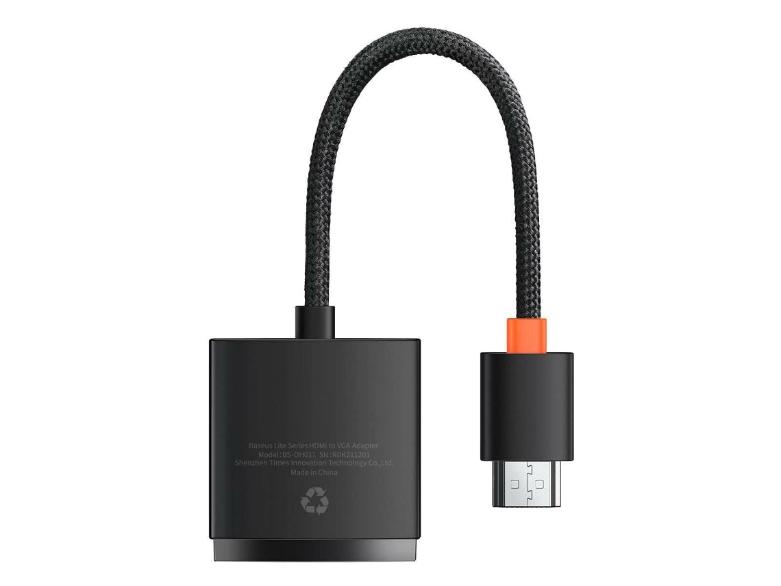 Adaptador de Ficha Hdmi/Vga Fonte de Alimentação Mini Jack 3,5 Mm ...