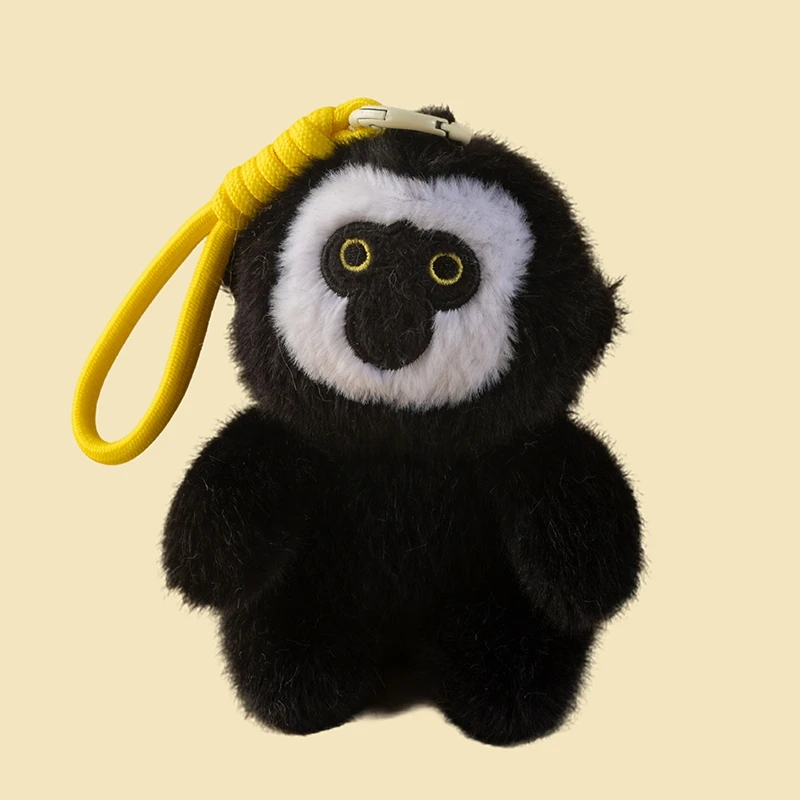 Chaveiro De Pelúcia Macaco Dourado (preto, 12cm), Boneco Macio