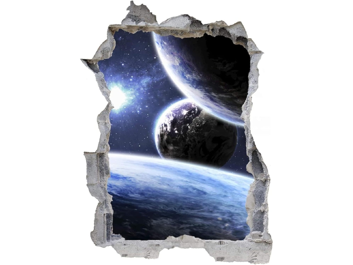 Adesivos de parede 3D, adesivos universais de PVC para parede e janela, ideais para decoração de quarto, sala de estar e escritório, 42x62cm