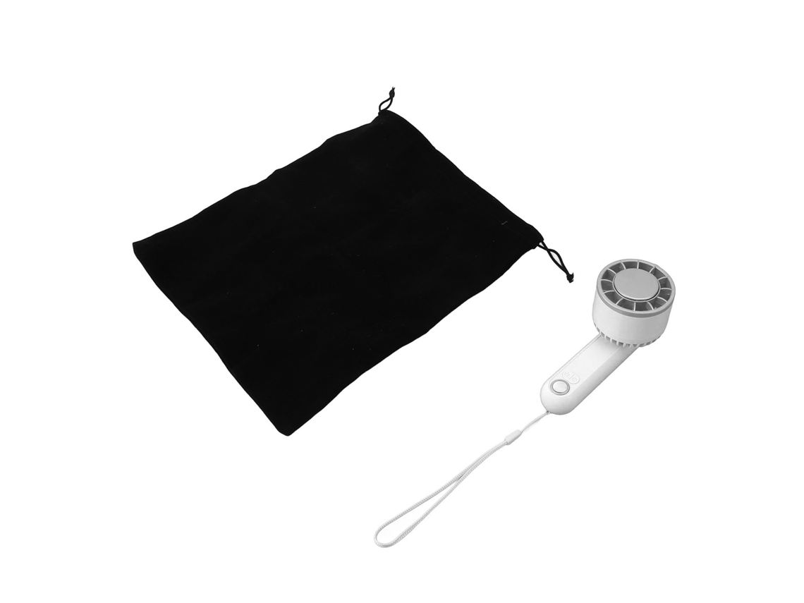 Ventilador Portátil Plegable 180° Recargable Digital Branco