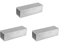 Dissipador de Calor de Alumínio 3x 100x30x30mm para Amplificador de Potência SFUSHOS