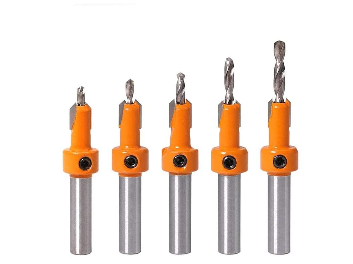 Jogo de Brocas de Carpintaria 5 peças Hss 2.8-4mm S/MARCA