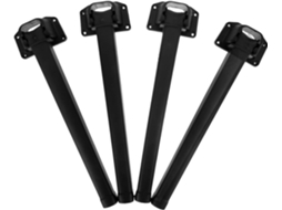 Sewacc Conjunto De 4 Pés Mesa Dobráveis Plástico Para Substituição Em Mesas Computador E Escritório, Cor Preta