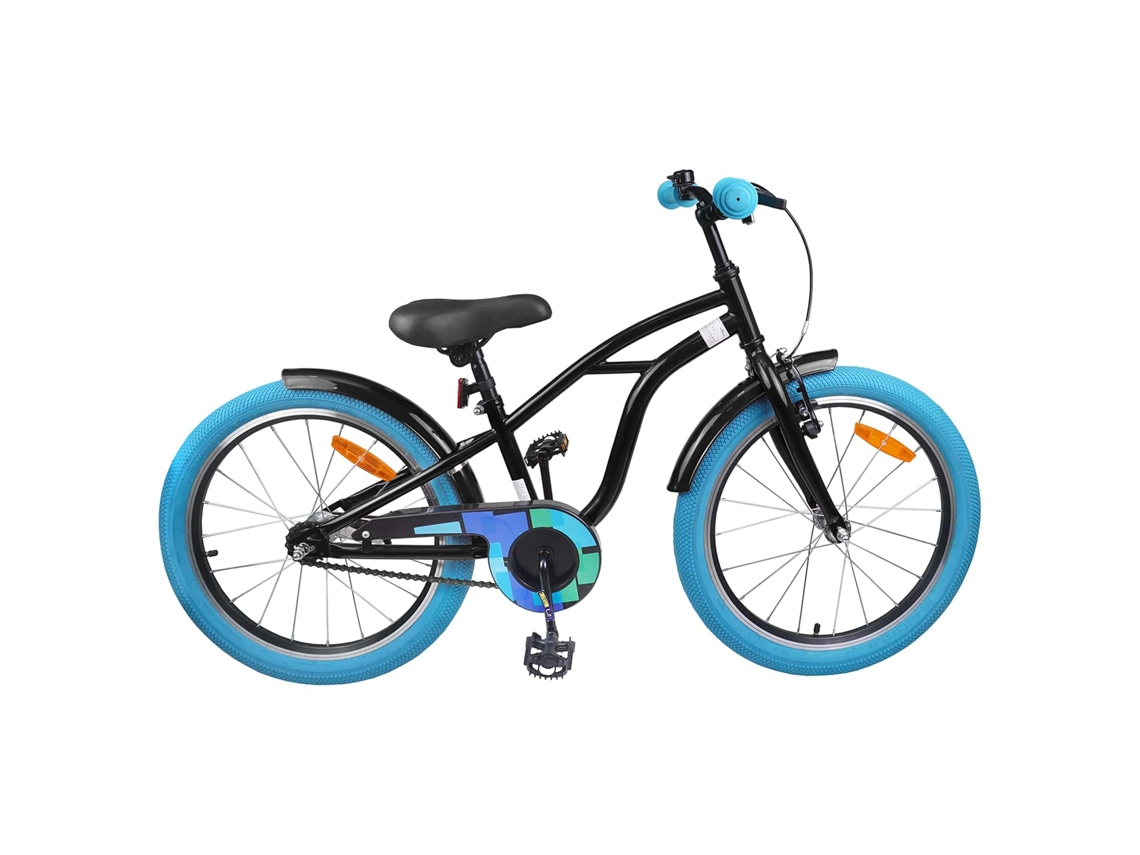 Vidaxl Bicicleta Infantil 20 Polegadas Para 6-11 Anos Preto