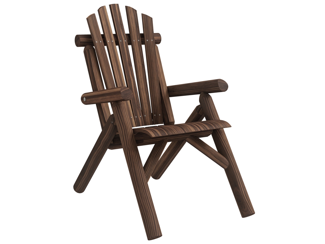 Cadeira de jardim, poltrona alta, até 113kg, resistente às intempéries, carbonizada