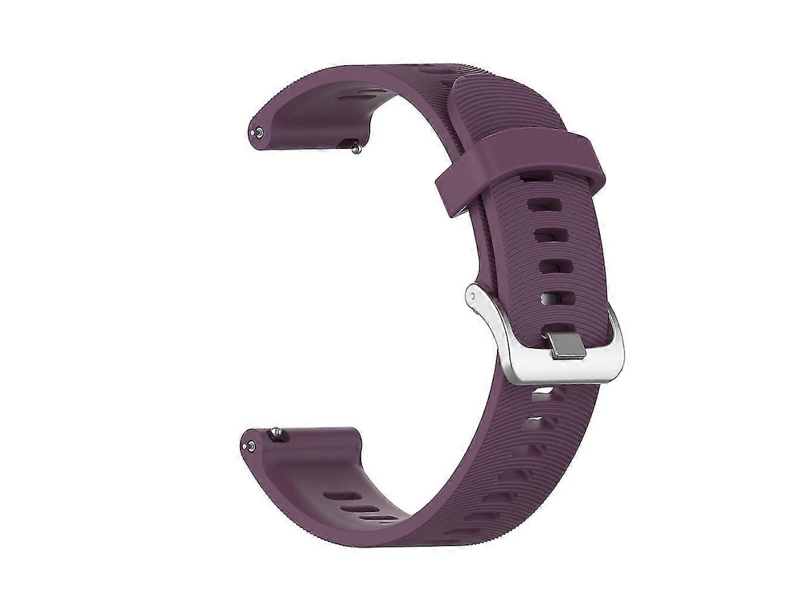 Pulseira De Silicone Premium, Compatível Com Forerunner 245 645, Roxo Profundo